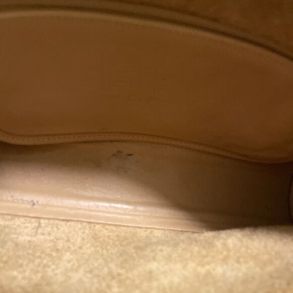 Vintage 90s Coach Sutton Bag 9814 Tan Light Brown Leather Shoulder Crossbody - Picture 14 of 15